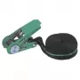 Wolfcraft 3418000 eendelige spanband met ratel, 4 m x 25 mm, LC 90 daN
