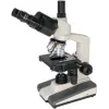 BRESSER trinoculaire doorlichtmicroscoop, 40x-1000x vergroting, LED-verlichting, mechanische kruistafel, 5723100