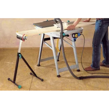 Wolfcraft 6119973 in hoogte verstelbare, opklapbare rolsteun 60 kg