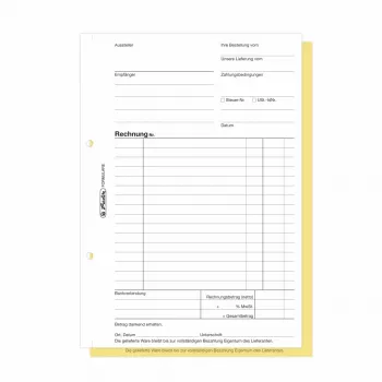 Herlitz factuurformulierenboeken A5 2-delig zelfdoorschrijvend, 4-pack 300003799