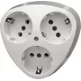 HEINRICH KOPP opbouw-Schuko-stopcontact, 3-voudig, arctisch wit 100502000