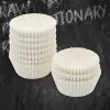 FACKELMANN 21615 muffin- & cupcakevormpjes, vetdicht bakpapier, wit, 5,0 cm diameter, 250 stuks