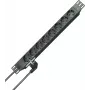 HEINRICH KOPP 19 inch 8-voudige Schuko-stekkerdoos, 2m kabel, zwart 930805014