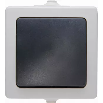 Heinrich Kopp 565756004 wisselschakelaar-inzet, zwart-grijs, inbouw, 10A 250V