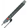 HEINRICH KOPP 19 inch 1U Rack-stekkerdoos 7-voudig Schuko zwart 2m kabel 16A 930705011