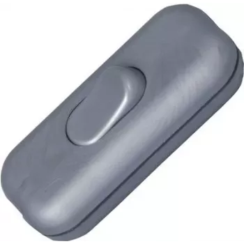 HEINRICH KOPP kabeltussenschakelaar met trekontlasting, zilver, 1-polig aan/uit, 2 A, 250 V 191320086