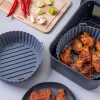 Fackelmann siliconen inzet voor heteluchtfriteuse 22,5 cm grijs 45103