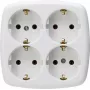 HEINRICH KOPP Paris Schuko stopcontact type F, inbouw, wit, 16 A, 250 V, kinderveiligheid 121001009