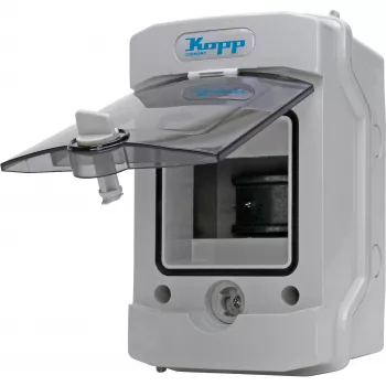 HEINRICH KOPP 353844003 aftakdoos, IP54, 7 kabelinvoeren, grijs