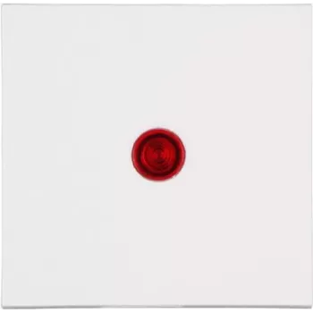 Kopp HK 07 verlichte platte wipafdekking, zuiverwit/rood (490072006)
