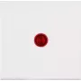 Kopp HK 07 Verlichte vlakke wipafdekking, zuiver wit/rood (490072006)