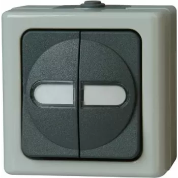 HEINRICH KOPP serieschakelaar opbouw vochtige ruimte blauw elektro grijs 10A 250V 560556003