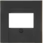 Kopp HK07 TAE-afdekking, matzwart, 1-voudig 373150009