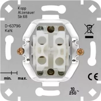 HEINRICH KOPP rolluikschakelaar-inzetstuk HK05/HK07 aluminium 250V 10A 504500004