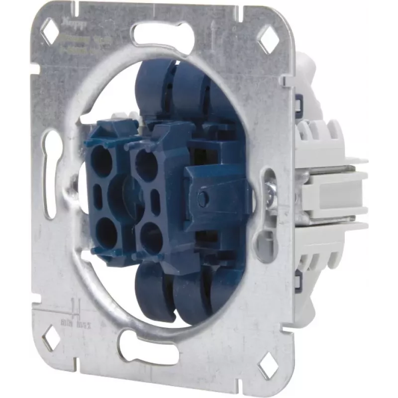 HEINRICH KOPP 507300001 inbouw-wisselschakelaar/wisselschakelaar-inzet, 250V, 10AX, aluminium