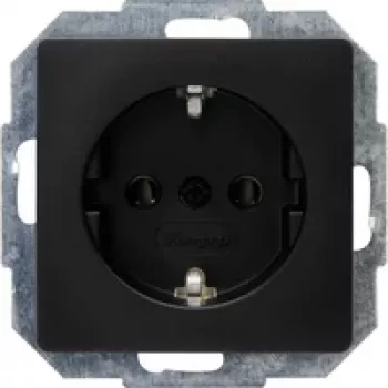 HEINRICH KOPP Paris wandcontactdoos-inzet, schuko, 16 A, 250 V, matzwart 923550080