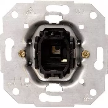 HEINRICH KOPP drukschakelaar-inzet voor HK05/HK07, aluminium, 1-polig, 250V AC, 10A 504400001