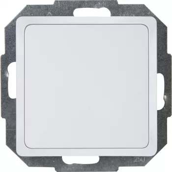 Kopp HK05 blindafdekking met klemklemmen, arktiswit, 1 module 334302005