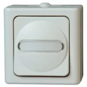 HEINRICH KOPP universele schakelaar BLUE ELECTRIC arktis opbouw vochtige ruimte 10A, 250V (560602007)