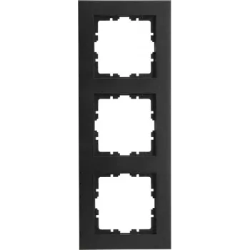 KOPP HK07 PURE 3-voudig afdekraam, matzwart 407050004