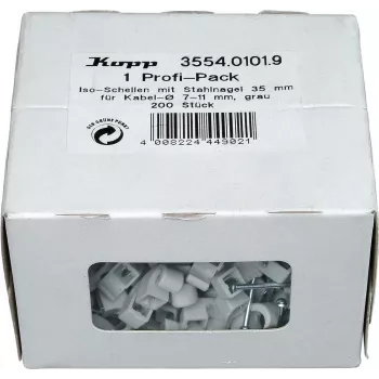 HEINRICH KOPP nagelklemmen kabelklemmen, bundel Ø 7-11 mm, grijs, 200 stuks 355401019
