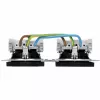 HEINRICH KOPP HK07 KombiQuick dubbel Schuko-stopcontact, inbouw, horizontaal, zwart 133750003