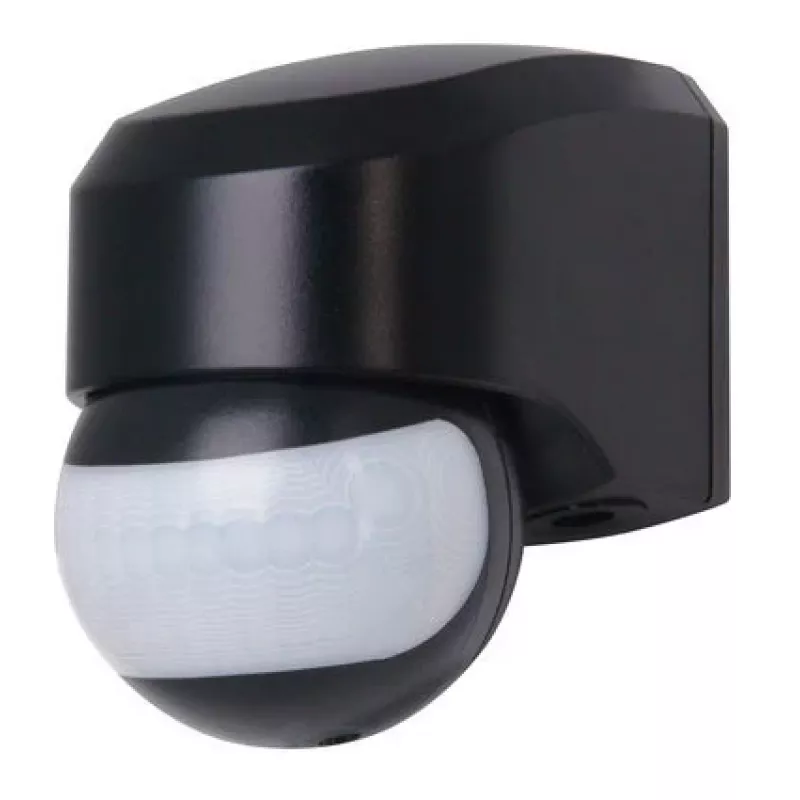 HEINRICH KOPP 823805017 PIR-bewegingsmelder, wandmontage, zwart, 180°, 12 m bereik, IP44