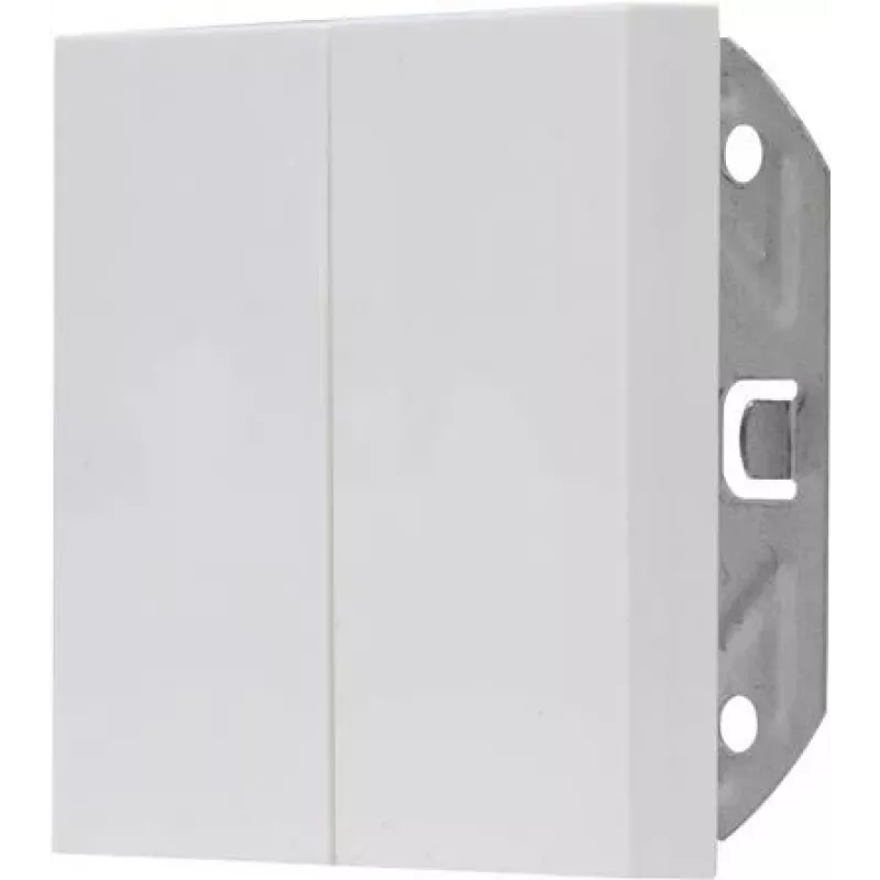 HEINRICH KOPP 490329007 inbouw dubbel Schuko-stopcontact met klepdeksel, IP44, wit