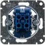 HEINRICH KOPP 507800006 inbouw dubbele taster inzet, 2x NO, 250V, 10AX, aluminium