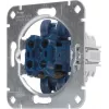 HEINRICH KOPP 507800006 inbouw dubbele taster inzet, 2x NO, 250V, 10AX, aluminium