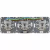 HEINRICH KOPP HK07 KombiQuick 3-voudig inbouw stopcontact, horizontaal, zuiverwit 133329009
