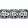 HEINRICH KOPP HK07 KombiQuick 3-voudig horizontale Schuko-stopcontact inzet antraciet 133315008