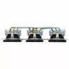 HEINRICH KOPP HK07 KombiQuick 3-voudig horizontale Schuko-stopcontact inzet antraciet 133315008