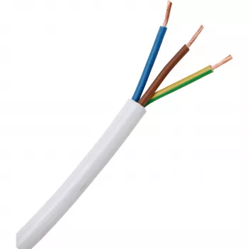 HEINRICH KOPP H03VV-F 3G0,75 mm² witte flexibele PVC-kabel 25 m 151625006