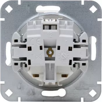 HEINRICH KOPP stopcontact met randaarde en klepdeksel, opbouw, IP44, grijs, 1-voudig, 16 A, 250 V, Paris serie 951529001