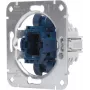 HEINRICH KOPP inbouw aan-/wisselschakelaar basis, 250V, 10AX, IP20, aluminium 508600001