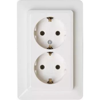 Heinrich Kopp contactdoos met randaarde 2-voudig 16A arctischwit object 2002 917213007