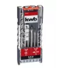 kwb 109146 glasboorset, 6-delig, 5/6/8 mm, wolfraamcarbide, voor glas, tegels, keramiek, spiegel, porselein