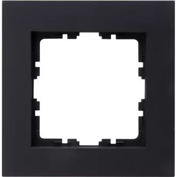 HEINRICH KOPP HK07 PURE 1-voudige afdekraam, antraciet, 86x86x9,5mm, IP20, klembevestiging 406815004