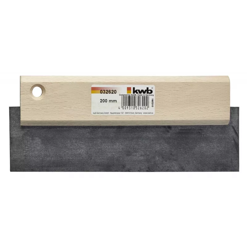kwb 032620 voegbord 200 mm x 55 mm elastisch rubber met houten handgreep