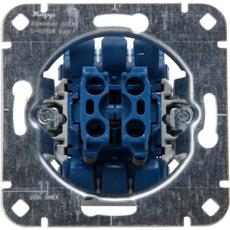 HEINRICH KOPP 507900009 Inbouw jaloezie-/rolluikschakelaar, 250V, 10AX, IP20, aluminium