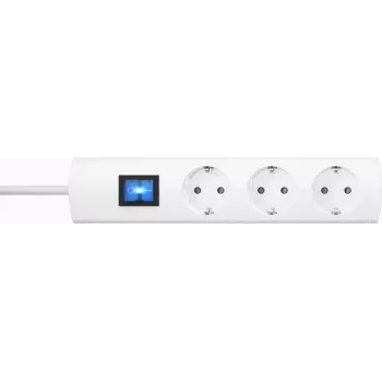 Kopp UNOversal verlengsnoer voor binnen 3 Schuko-stopcontacten 1,4m wit 232502006