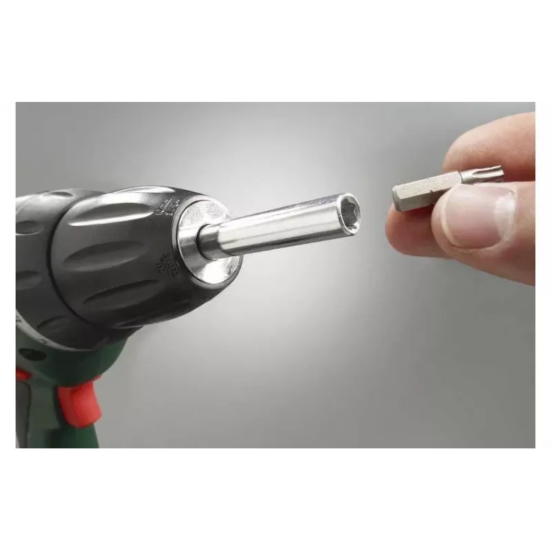kwb INOX bithouder met RVS-huls, 1/4 inch, magnetisch, 60 mm 100100