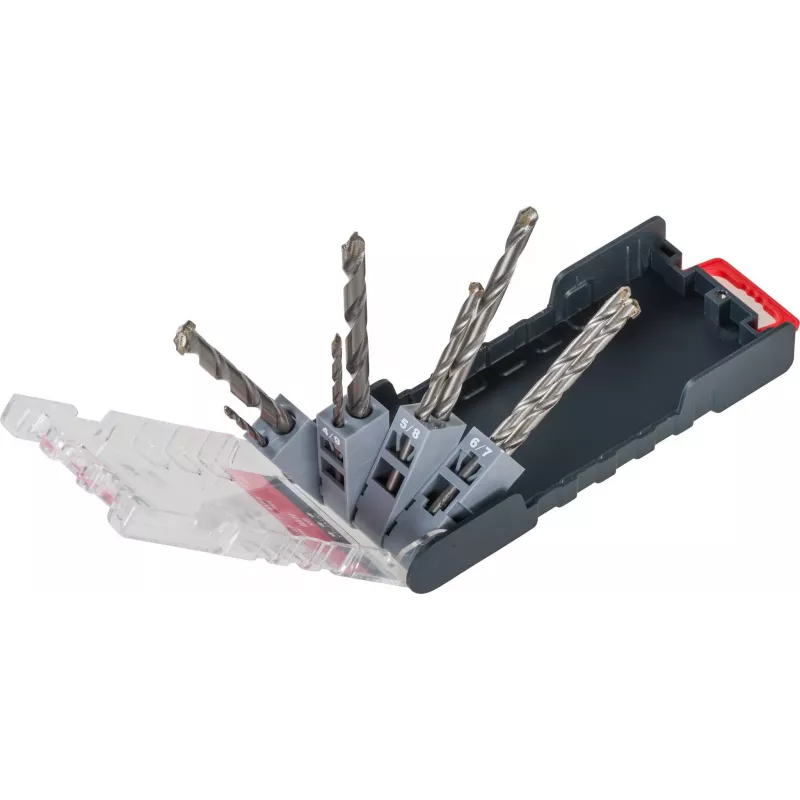 kwb 109145 Carbide steen-spiraalboor-set, 8-delig, 3-10 mm