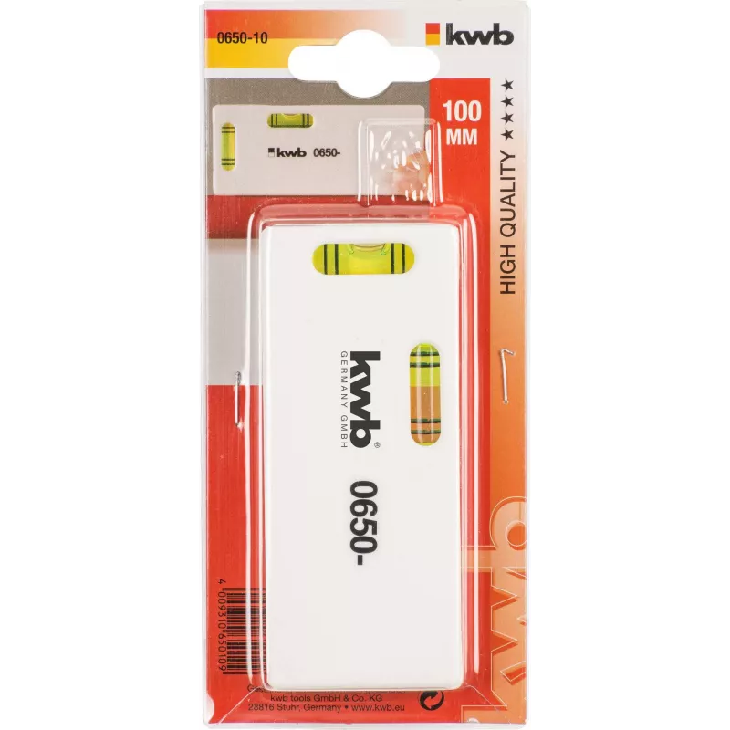 kwb 065010 Mini-waterpas 100 mm magnetisch aluminium