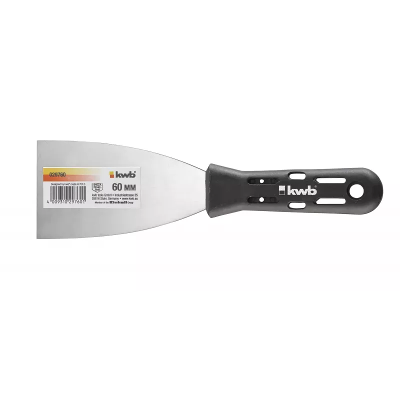 kwb 029760 plamuurmes voor schilders 60 mm roestvrij staal