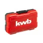 kwb 109010 bit-set, 39-delig, S2-staal-bits, 1/4 inch zeskantschacht, magnetische snelwisselhouder, kleurgecodeerd
