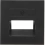Kopp HK07-UAE afdekplaat, zwart mat, 1-module 371750005