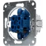 HEINRICH KOPP 508000003 inbouw-serietaster-inzetstuk, 250V, 10AX, IP20, aluminium