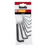 kwb 8-delige inbussleutelset, metrisch, chroom-vanadiumstaal, L-vorm, maten 2-10 mm 147388